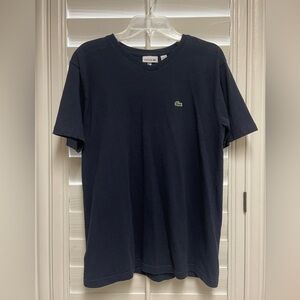 Lacoste Navy Blue Short Sleeve Tee - Kids 16